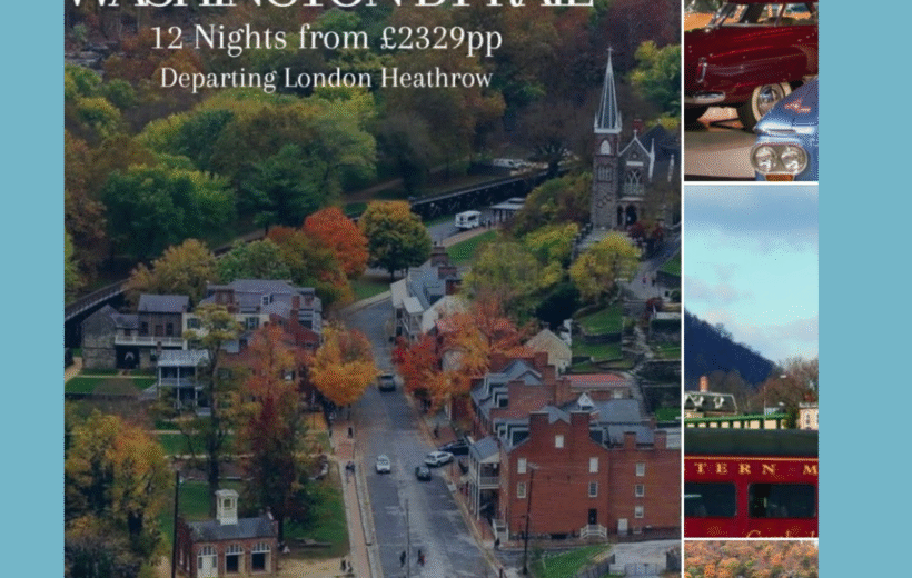 Scenic USA Rail Journey Chicago to Washington 30 September 2026