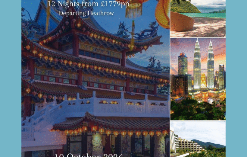 Malaysia Trio – Penang, Langkawi & Kuala Lumpur - 12 Nights - 10th October 2026