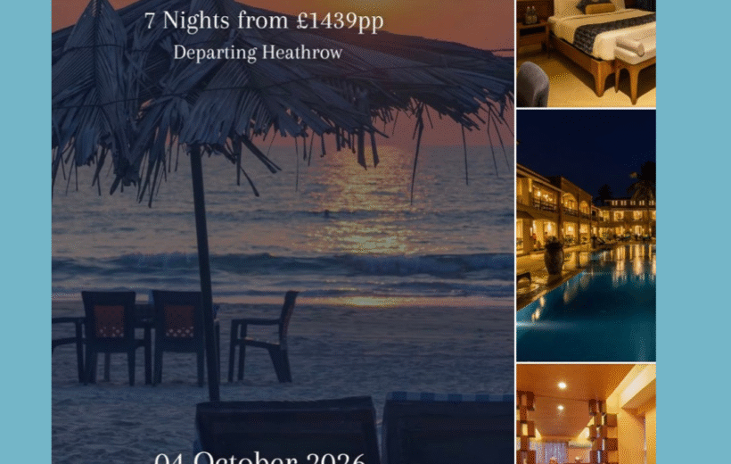 Goa Winter Sun Escape - 4th October 2026 - 7Nights